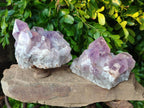 Natural Jacaranda Amethyst Quartz Clusters x 2 From Mumbwa, Zambia - Toprock Gemstones and Minerals 