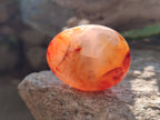 Polished Carnelian Agate Palm Stones x 20 From Madagascar - Toprock Gemstones and Minerals 
