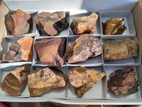 Natural Selected Nguni Jasper Cobbed Specimens x 12 From Prieska, South Africa