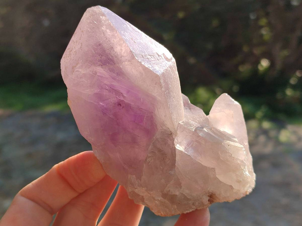 Natural Jacaranda Amethyst Quartz Crystals x 6 From Mumbwa, Zambia - Toprock Gemstones and Minerals 