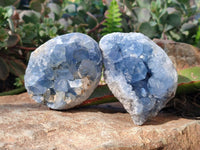 Natural Celestite Specimens x 3 From Sakoany, Madagascar