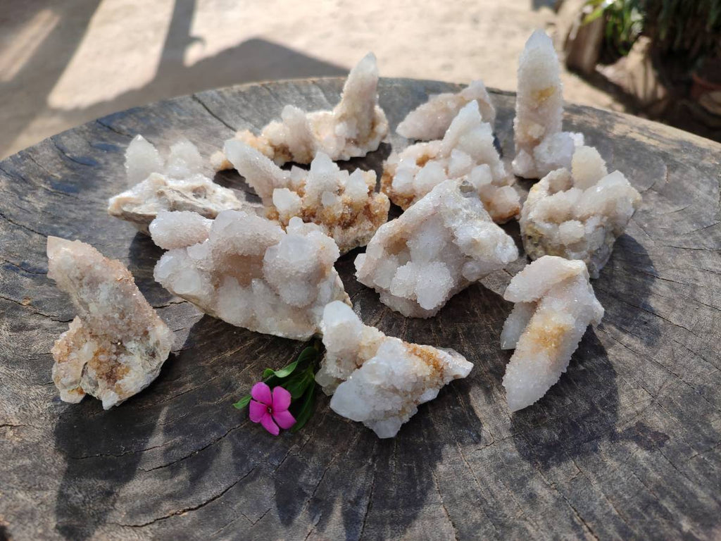 Natural Spirit Quartz Clusters x 12 From Boekenhouthoek, South Africa - Toprock Gemstones and Minerals 