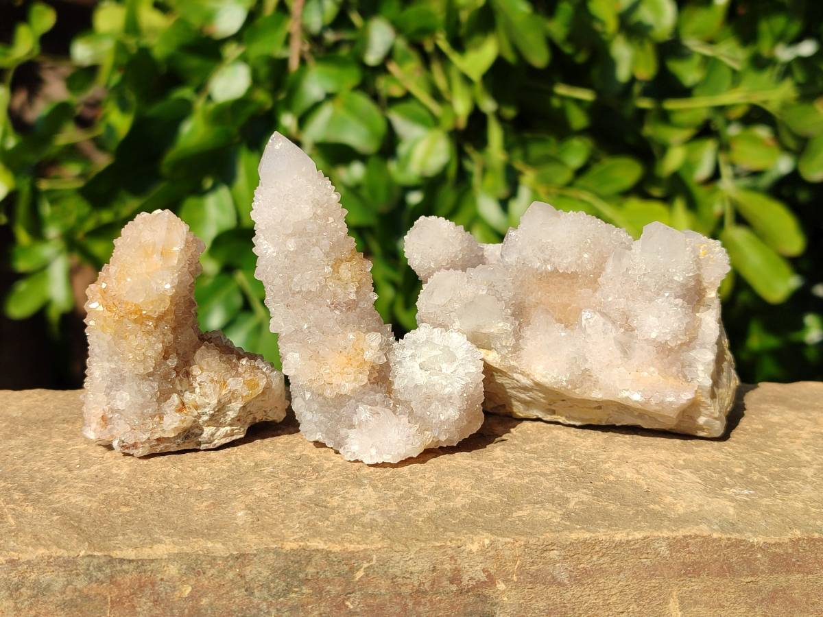Natural Spirit Quartz Clusters x 12 From Boekenhouthoek, South Africa - Toprock Gemstones and Minerals 
