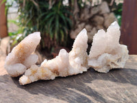 Natural Spirit Quartz Clusters x 12 From Boekenhouthoek, South Africa