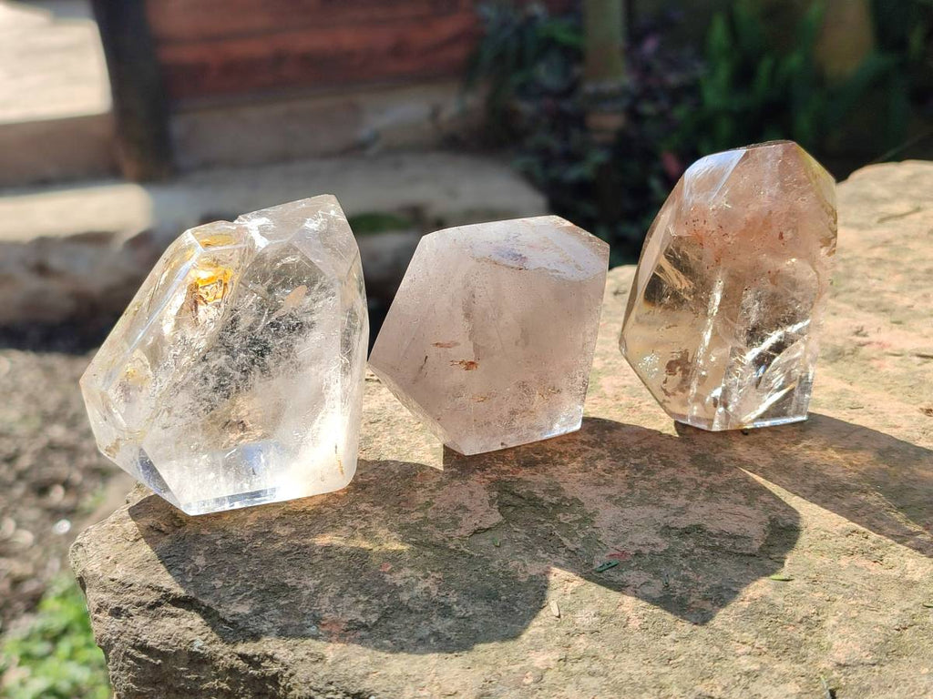 Polished Selection Of Quartz Crystals x 12 From Madagascar - Toprock Gemstones and Minerals 