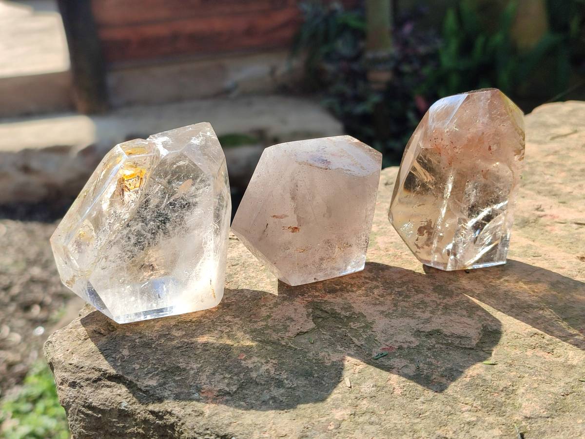 Polished Selection Of Quartz Crystals x 12 From Madagascar - Toprock Gemstones and Minerals 