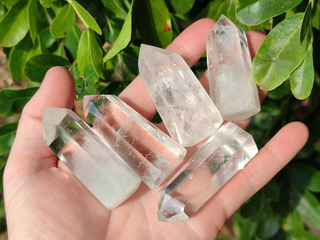 Polished Clear Quartz Crystals x 20 From Madagascar - Toprock Gemstones and Minerals 