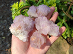Natural Amethyst Spirit Quartz Clusters x 12 From Boekenhouthoek, South Africa - Toprock Gemstones and Minerals 