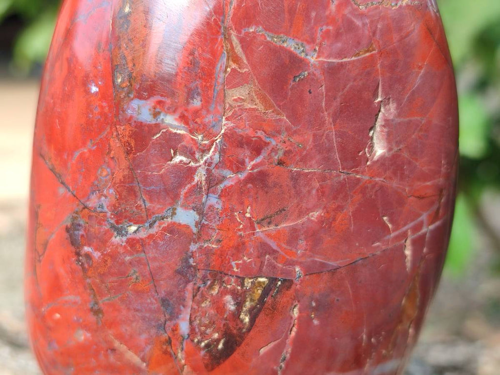 Polished Red Jasper Standing Free Forms x 4 From Madagascar - Toprock Gemstones and Minerals 