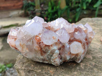 Natural Ametrine Spirit Quartz Clusters x 2 From Boekenhouthoek, South Africa