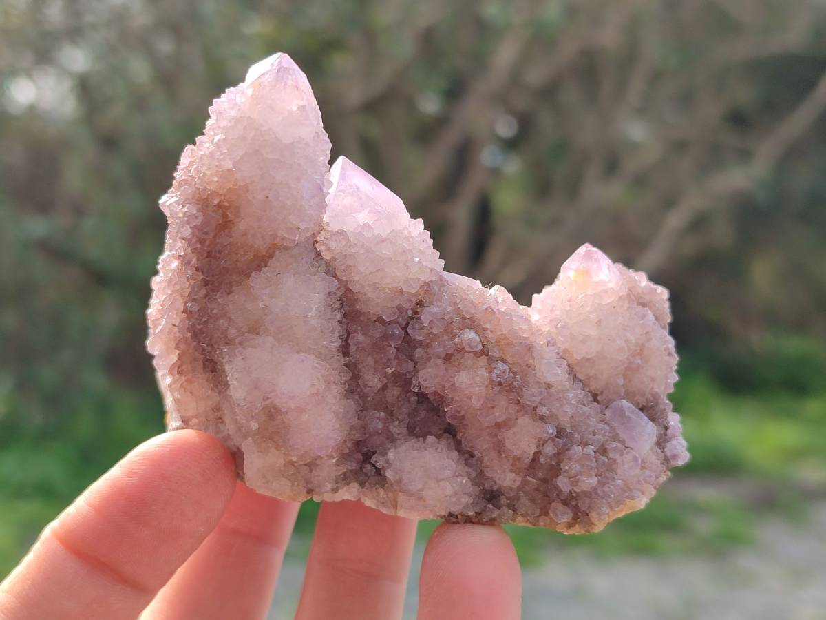 Natural Lilac Spirit Quartz Clusters x 6 From Boekenhouthoek, South Africa - Toprock Gemstones and Minerals 