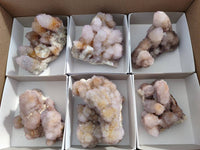 Natural Lilac Spirit Quartz Clusters x 6 From Boekenhouthoek, South Africa