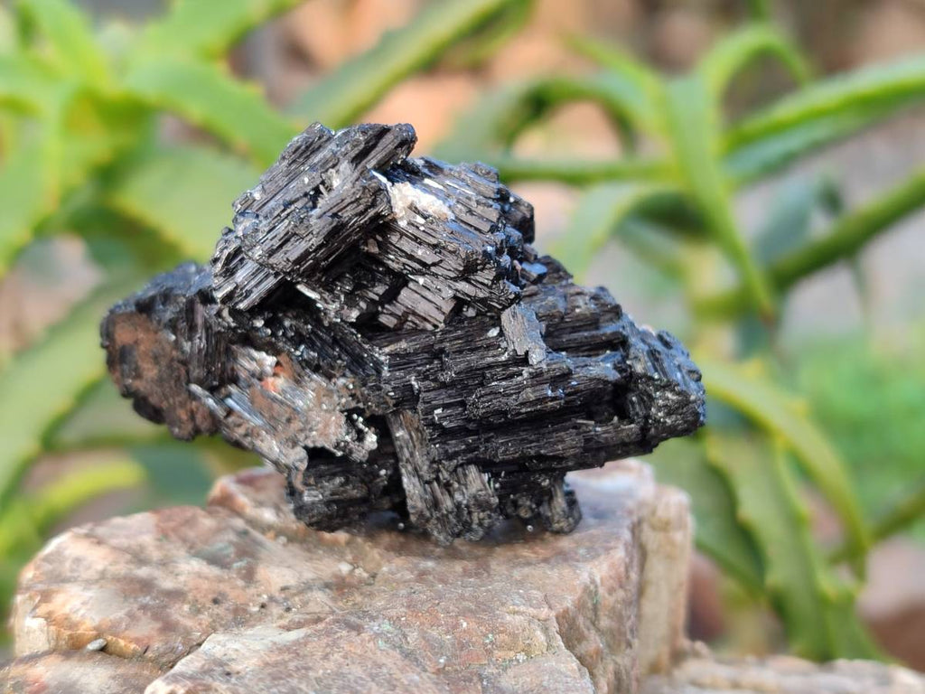 Natural Schorl Black Tourmaline and Feldspar Specimens x 12 From Namibia - Toprock Gemstones and Minerals 