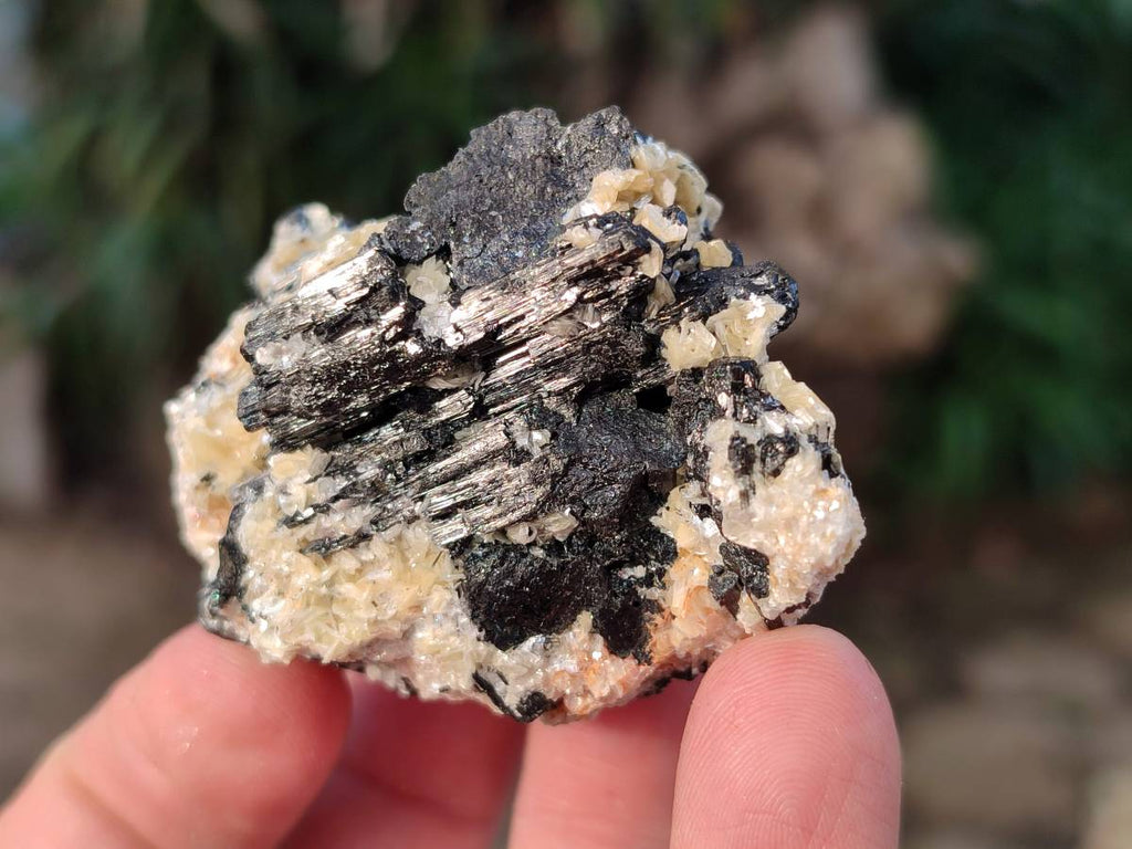 Natural Schorl Black Tourmaline and Feldspar Specimens x 12 From Namibia - Toprock Gemstones and Minerals 