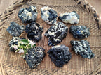 Natural Schorl Black Tourmaline and Feldspar Specimens x 12 From Namibia - Toprock Gemstones and Minerals 