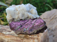 Natural Metallic Purpurite Cobbed Specimens x 3 From Erongo, Namibia
