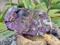 Natural Metallic Purpurite Cobbed Specimens x 3 From Erongo, Namibia