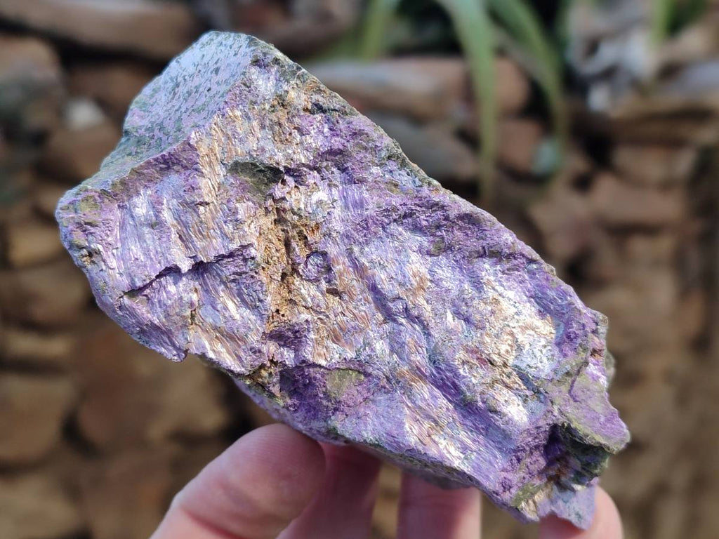 Natural Stichtite Cobbed Specimens x 6 From Barberton, South Africa - Toprock Gemstones and Minerals 