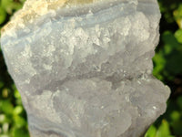Natural Blue Lace Agate Geode Specimens x 3 From Nsanje, Malawi