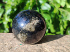 Polished Rare Blue Spark Iolite Water Sapphire Spheres x 3 From Ambatofinandrahana, Madagascar - Toprock Gemstones and Minerals 