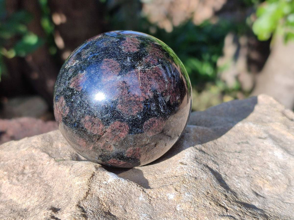 Polished Rare Blue Spark Iolite Water Sapphire Spheres x 3 From Ambatofinandrahana, Madagascar - Toprock Gemstones and Minerals 