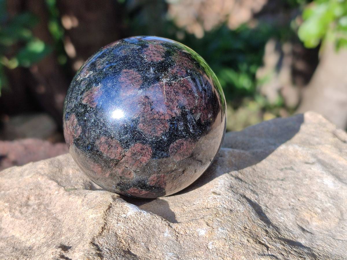 Polished Rare Blue Spark Iolite Water Sapphire Spheres x 3 From Ambatofinandrahana, Madagascar - Toprock Gemstones and Minerals 