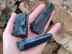 Natural Mixed Namibian Schorl Black Tourmaline Specimens x 12 From Khorigas and Erongo, Namibia - Toprock Gemstones and Minerals 