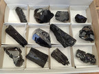 Natural Mixed Namibian Schorl Black Tourmaline Specimens x 12 From Khorigas and Erongo, Namibia - Toprock Gemstones and Minerals 