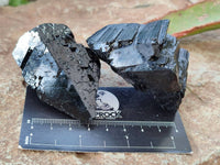 Natural Mixed Namibian Schorl Black Tourmaline Specimens x 12 From Khorigas and Erongo, Namibia