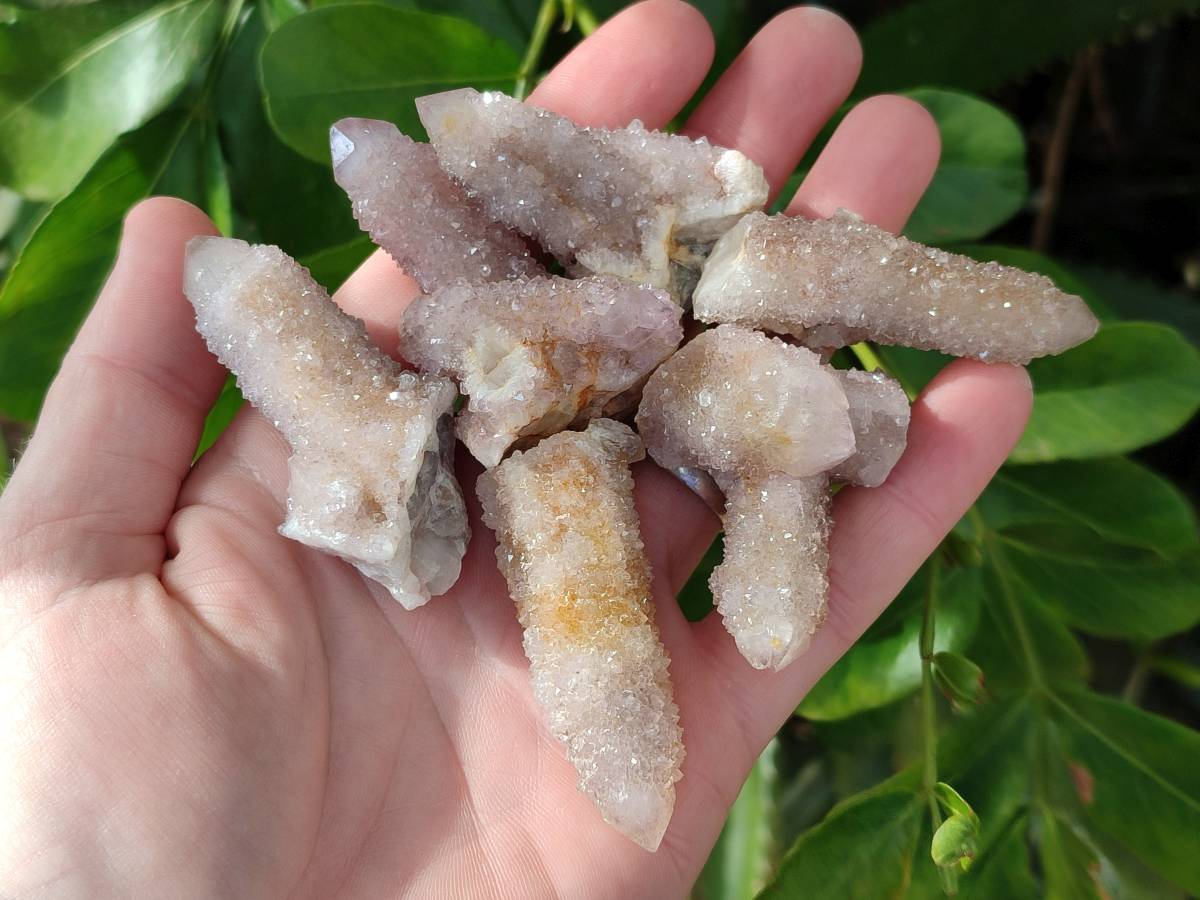 Natural Limonite Coated Fairy Spirit Quartz Clusters x 35 From Boekenhouthoek, South Africa - Toprock Gemstones and Minerals 