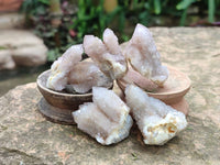 Natural Limonite Coated Fairy Spirit Quartz Clusters x 35 From Boekenhouthoek, South Africa