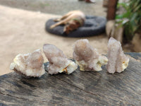Natural Limonite Coated Fairy Spirit Quartz Clusters x 35 From Boekenhouthoek, South Africa