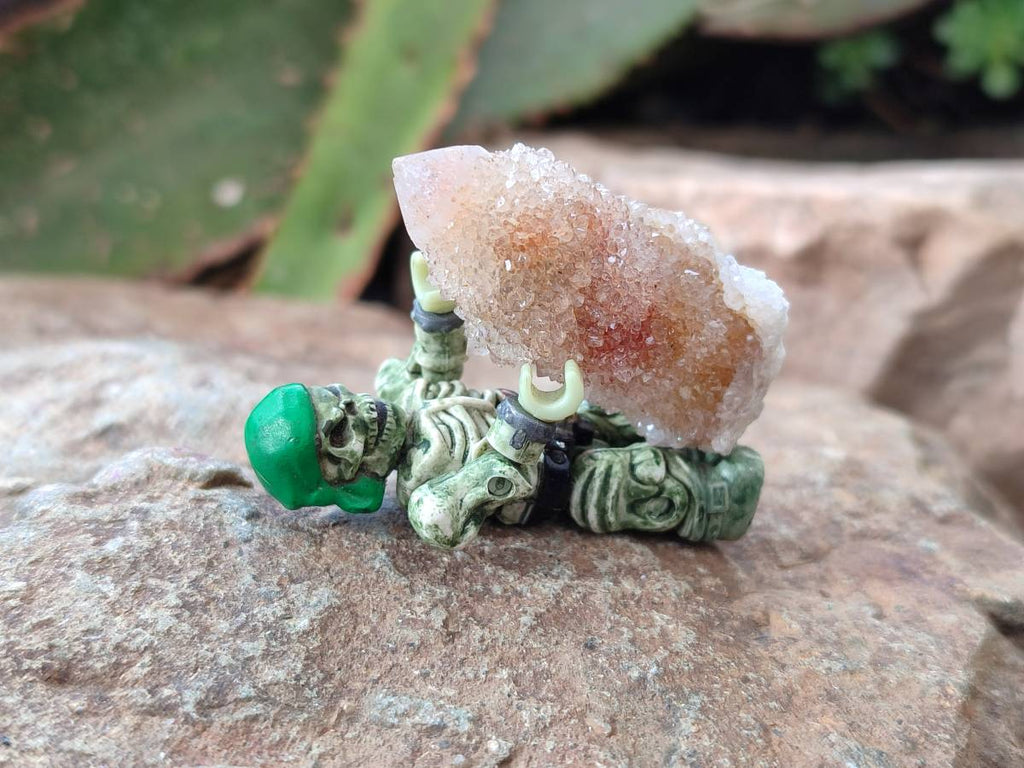 Natural Limonite Coated Fairy Spirit Quartz Clusters x 35 From Boekenhouthoek, South Africa - Toprock Gemstones and Minerals 