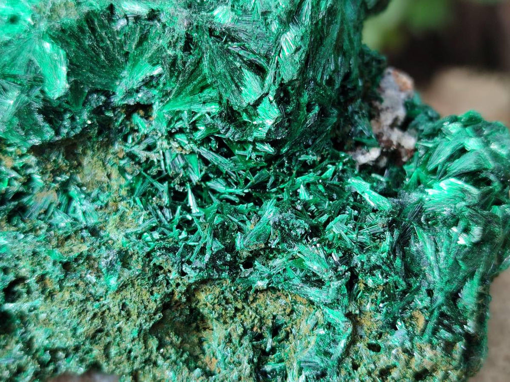 Natural Silky Malachite Specimens x 2 From Kasompe, Congo - Toprock Gemstones and Minerals 