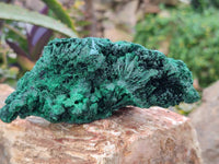 Natural Silky Malachite Specimens x 2 From Kasompe, Congo