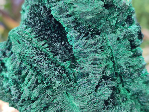 Natural Silky Malachite Specimens x 2 From Kasompe, Congo