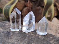Polished Clear Quartz Crystals x 20 From Madagascar - Toprock Gemstones and Minerals 