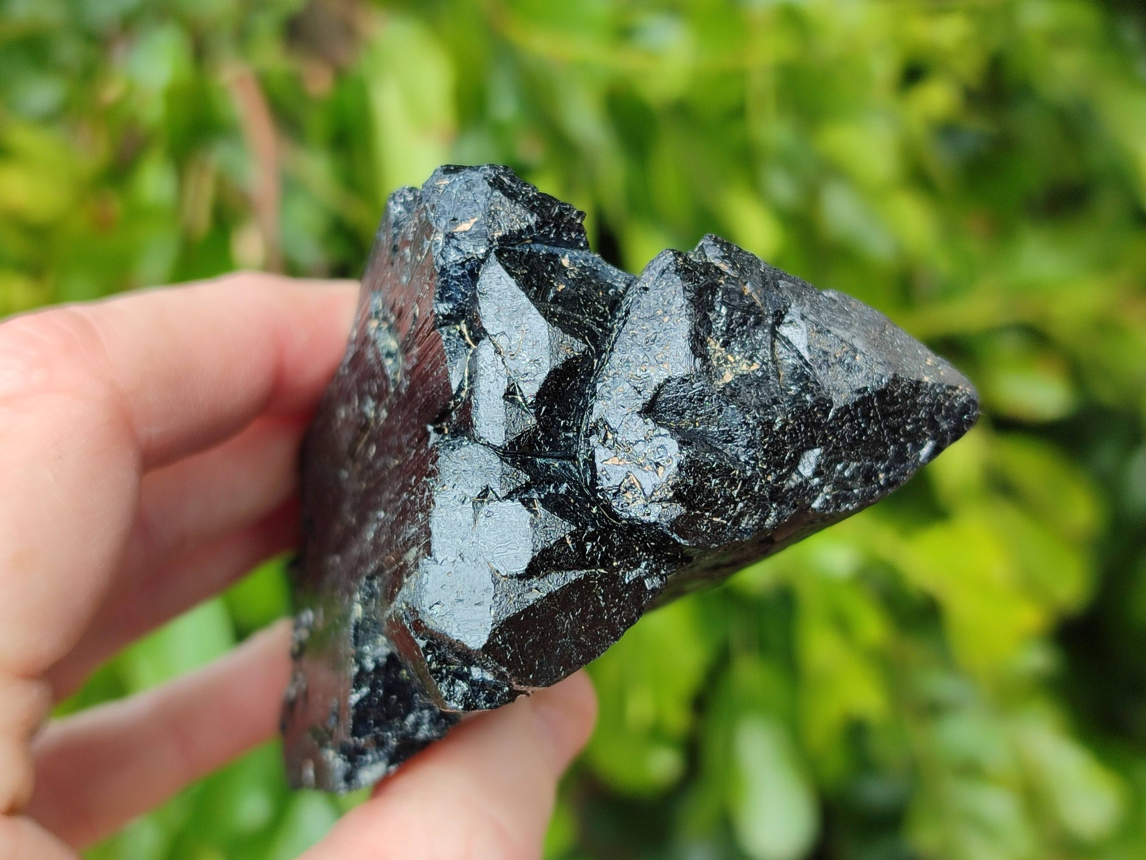Natural Mixed Namibian Schorl Black Tourmaline Specimens x 4 From Khorigas and Erongo, Namibia - Toprock Gemstones and Minerals 
