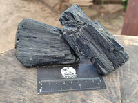 Natural Mixed Namibian Schorl Black Tourmaline Specimens x 4 From Khorigas and Erongo, Namibia