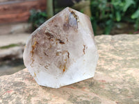 Polished Smokey Quartz Free Form and Double Terminated Crystals x 2 From Madagascar - Toprock Gemstones and Minerals 