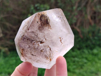Polished Smokey Quartz Free Form and Double Terminated Crystals x 2 From Madagascar - Toprock Gemstones and Minerals 