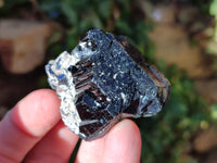 Natural Schorl Black Tourmaline, Smokey Quartz with some Hyalite Opal x 12 From Erongo, Namibia
