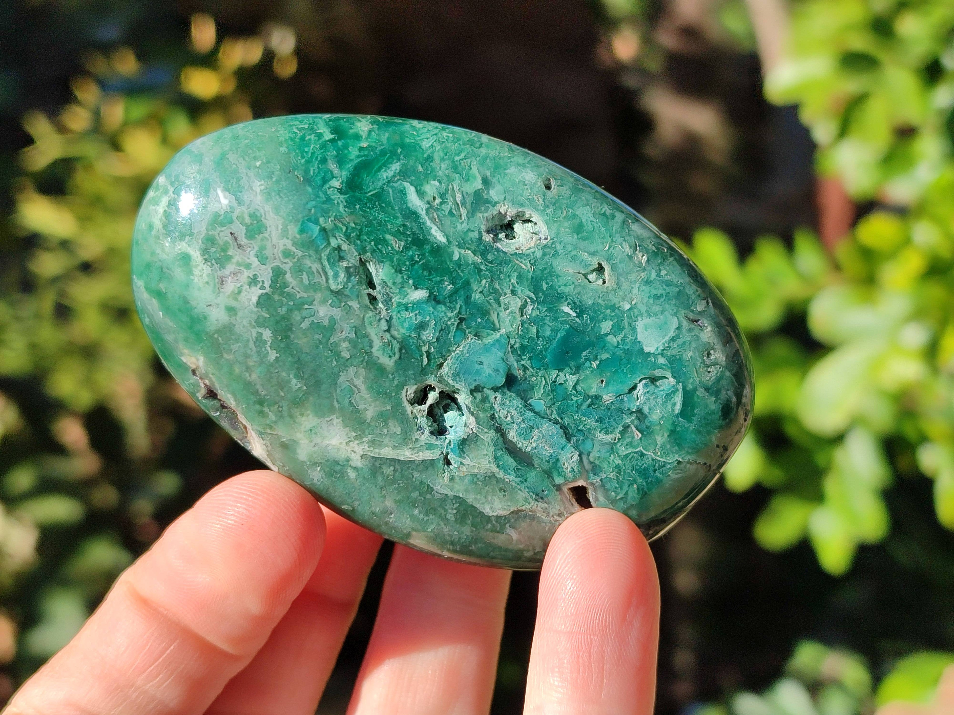 Polished Emerald Mtorolite Palm Stones x 6 From Mutorashanga, Zimbabwe - Toprock Gemstones and Minerals 