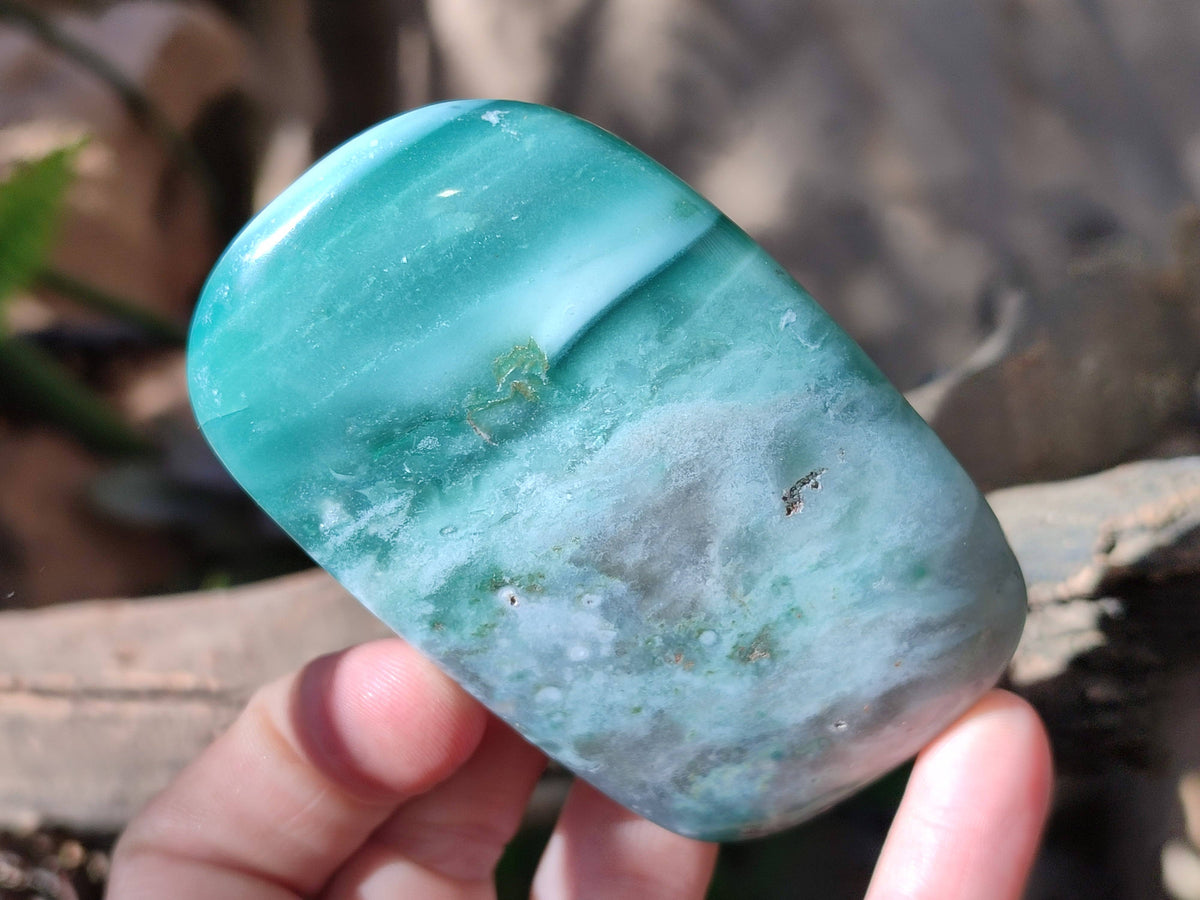 Polished Emerald Mtorolite Palm Stones x 6 From Mutorashanga, Zimbabwe - Toprock Gemstones and Minerals 