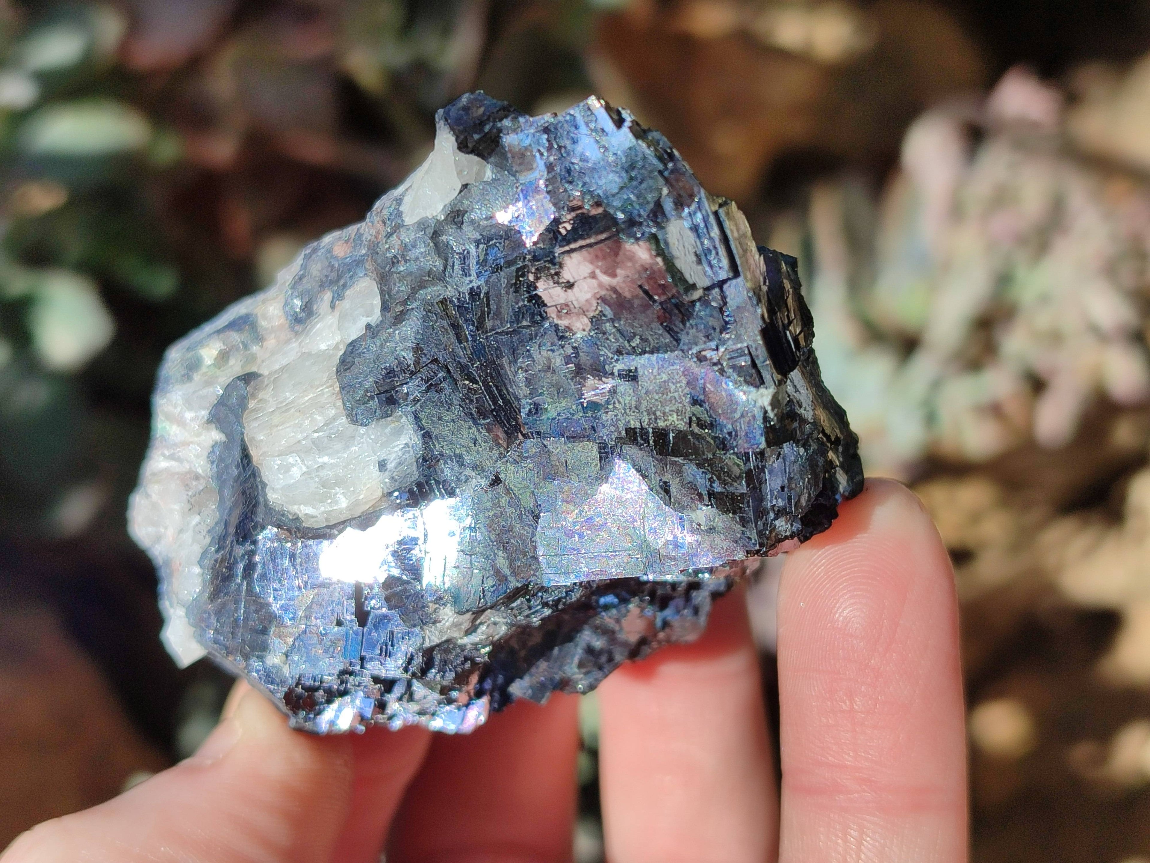 Natural Silver Lead Galena Specimens x 6 From Namibia - Toprock Gemstones and Minerals 