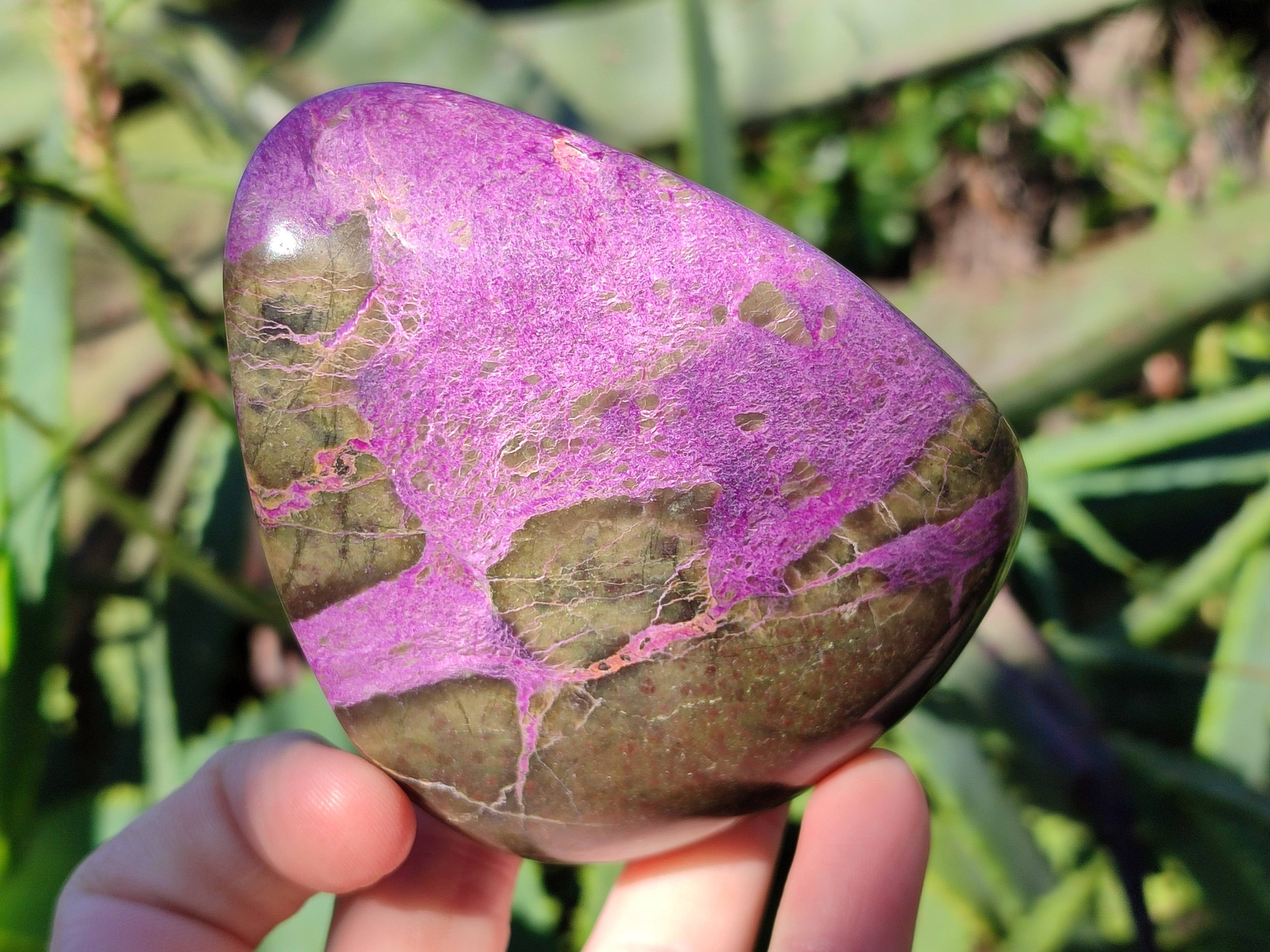 Polished Stichtite Standing Free Forms x 3 From Barberton, South Africa - Toprock Gemstones and Minerals 