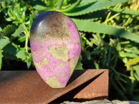 Polished Stichtite Standing Free Forms x 3 From Barberton, South Africa