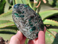 Polished Emerald Mica In Matrix 'Mutokolite' Standing Free Forms x 3 From Mutoko, Zimbabwe - Toprock Gemstones and Minerals 