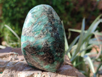 Polished Emerald Mica In Matrix 'Mutokolite' Standing Free Forms x 3 From Mutoko, Zimbabwe - Toprock Gemstones and Minerals 