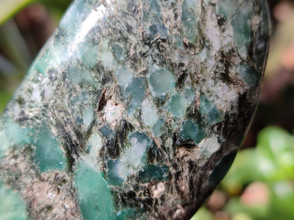 Polished Emerald Mica In Matrix 'Mutokolite' Standing Free Forms x 3 From Mutoko, Zimbabwe - Toprock Gemstones and Minerals 
